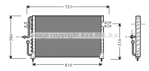 AVA QUALITY COOLING Kondensators, Gaisa kond. sistēma HY5035